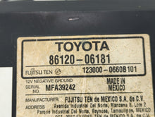 2007-2009 Toyota Camry Radio AM FM Cd Player Receiver Replacement P/N:86120-06181 Fits 2007 2008 2009 OEM Used Auto Parts