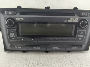 2012-2014 Toyota Prius Radio AM FM Cd Player Receiver Replacement P/N:86120-52D10 Fits 2012 2013 2014 OEM Used Auto Parts