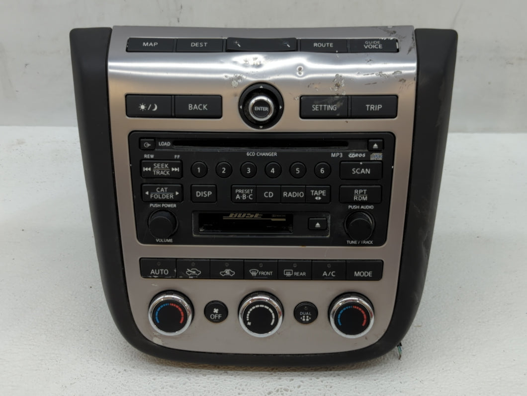 2005-2007 Nissan Murano Radio AM FM Cd Player Receiver Replacement P/N:28188 CC200 Fits 2005 2006 2007 OEM Used Auto Parts