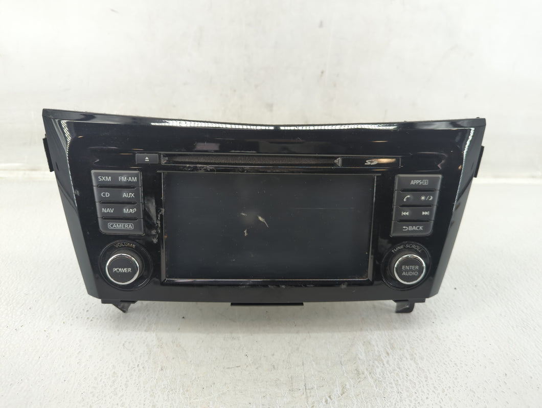 2014-2016 Nissan Rogue Radio AM FM Cd Player Receiver Replacement P/N:259154BA0A Fits 2014 2015 2016 OEM Used Auto Parts