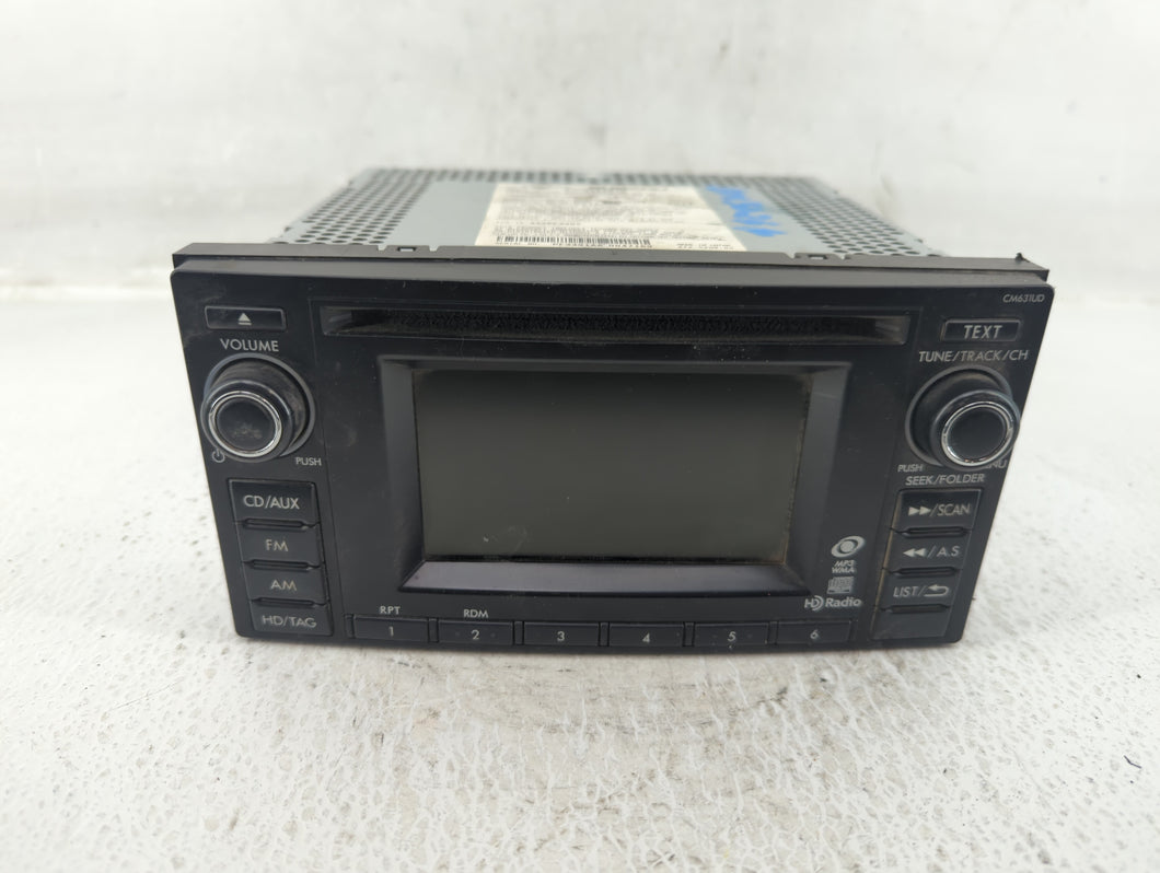 2012-2014 Subaru Impreza Radio AM FM Cd Player Receiver Replacement P/N:86201FJ630 86201FJ620 Fits 2012 2013 2014 OEM Used Auto Parts