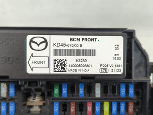 2013-2022 Mazda Cx-5 Fusebox Fuse Box Panel Relay Module P/N:KD45-675X0 B Fits 2013 2014 2015 2016 2017 2018 2019 2020 2021 2022 OEM Used Auto Parts