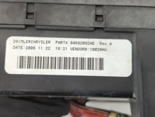 2005-2007 Dodge Dakota Fusebox Fuse Box Panel Relay Module P/N:04692092AE Fits 2005 2006 2007 OEM Used Auto Parts