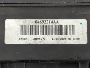 2009 Dodge Caravan Fusebox Fuse Box Panel Relay Module P/N:04692215AA 30959N Fits OEM Used Auto Parts