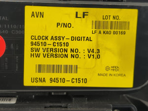 2011-2015 Hyundai Sonata Climate Control Module Temperature AC/Heater Replacement P/N:94510-C1510 Fits 2011 2012 2013 2014 2015 OEM Used Auto Parts