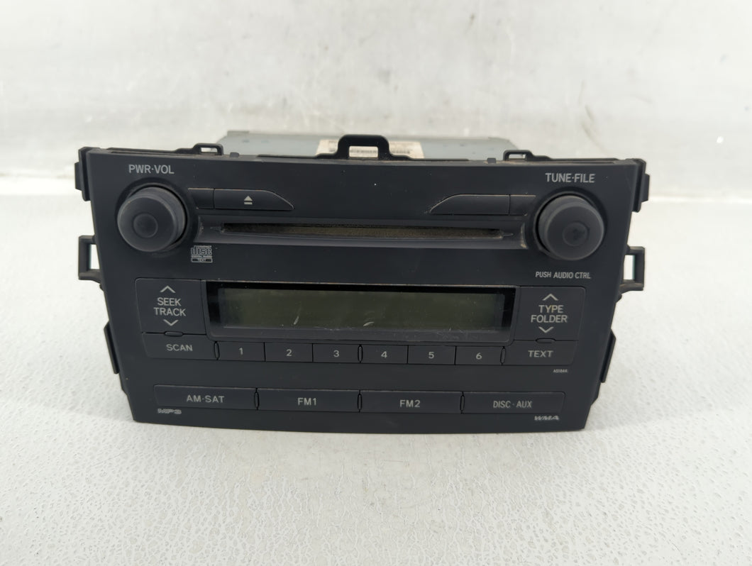 2009 Toyota Corolla Radio AM FM Cd Player Receiver Replacement P/N:86120-02750 Fits OEM Used Auto Parts