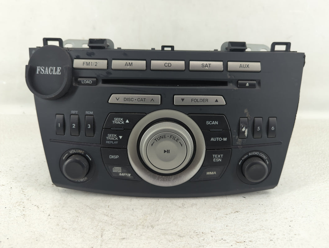 2010-2013 Mazda 3 Radio AM FM Cd Player Receiver Replacement P/N:BBM5 66 AR0 Fits 2010 2011 2012 2013 2014 2015 OEM Used Auto Parts