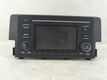 2018 Honda Civic Radio AM FM Cd Player Receiver Replacement P/N:39100-TBA-A21 Fits OEM Used Auto Parts