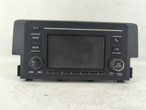 2018 Honda Civic Radio AM FM Cd Player Receiver Replacement P/N:39100-TBA-A21 Fits OEM Used Auto Parts