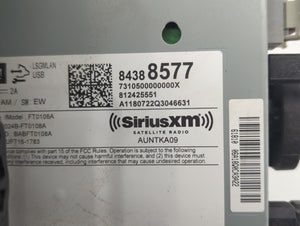 2018-2019 Chevrolet Sonic Radio AM FM Cd Player Receiver Replacement P/N:84388577 Fits 2018 2019 OEM Used Auto Parts