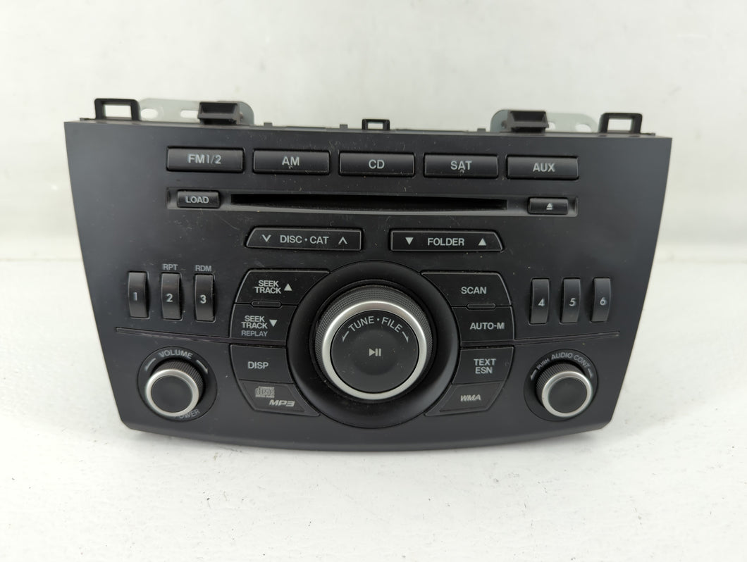 2012-2013 Mazda 3 Radio AM FM Cd Player Receiver Replacement P/N:BBM5 66 AR0 Fits 2012 2013 OEM Used Auto Parts