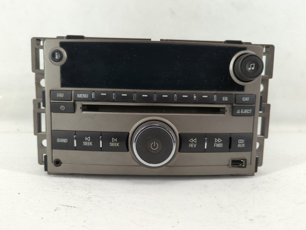 2009-2012 Chevrolet Malibu Radio AM FM Cd Player Receiver Replacement P/N:25958661 Fits 2009 2010 2011 2012 OEM Used Auto Parts