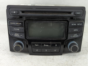 2013-2014 Hyundai Sonata Radio AM FM Cd Player Receiver Replacement P/N:96180-3Q700 Fits 2013 2014 OEM Used Auto Parts