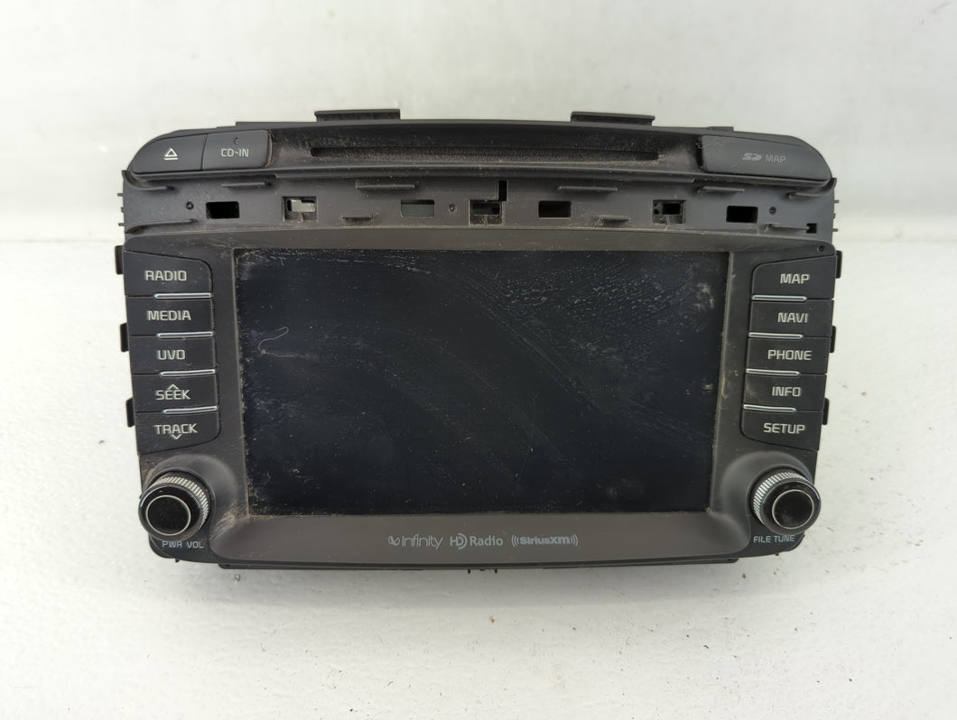 2016-2018 Kia Sorento Radio AM FM Cd Player Receiver Replacement P/N:96560-C6000WK Fits 2016 2017 2018 OEM Used Auto Parts