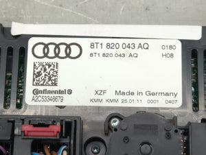 2010-2013 Audi A5 Climate Control Module Temperature AC/Heater Replacement P/N:8T1 820 043 AQ Fits 2009 2010 2011 2012 2013 OEM Used Auto Parts