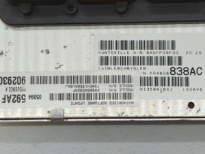 2006 Dodge Charger PCM Engine Computer ECU ECM PCU OEM P/N:P04606838AC Fits OEM Used Auto Parts