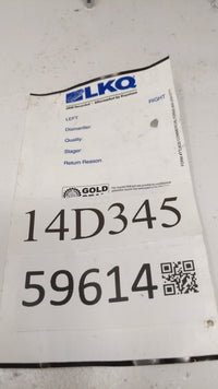 2001 Kia Optima Headrest Head Rest Front Driver Passenger Seat Fits OEM Used Auto Parts - Oemusedautoparts1.com