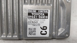 2015 Toyota Camry PCM Engine Computer ECU ECM PCU OEM P/N:89661-06N10 Fits OEM Used Auto Parts - Oemusedautoparts1.com