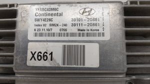 2011-2014 Hyundai Sonata PCM Engine Computer ECU ECM PCU OEM P/N:39101-2G666 Fits 2011 2012 2013 2014 OEM Used Auto Parts - Oemusedautoparts1.com