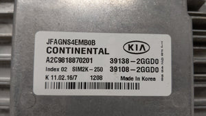 2016-2018 Kia Optima PCM Engine Computer ECU ECM PCU OEM P/N:39138-2GGD0 39108-2GGD0 Fits 2016 2017 2018 OEM Used Auto Parts - Oemusedautoparts1.com