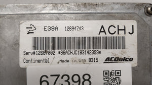 2017-2019 Cadillac Xts PCM Engine Computer ECU ECM PCU OEM P/N:12667002 12667189 12685918 12666068 12694743 Fits 2017 2018 2019 OEM Used Auto Parts - Oemusedautoparts1.com