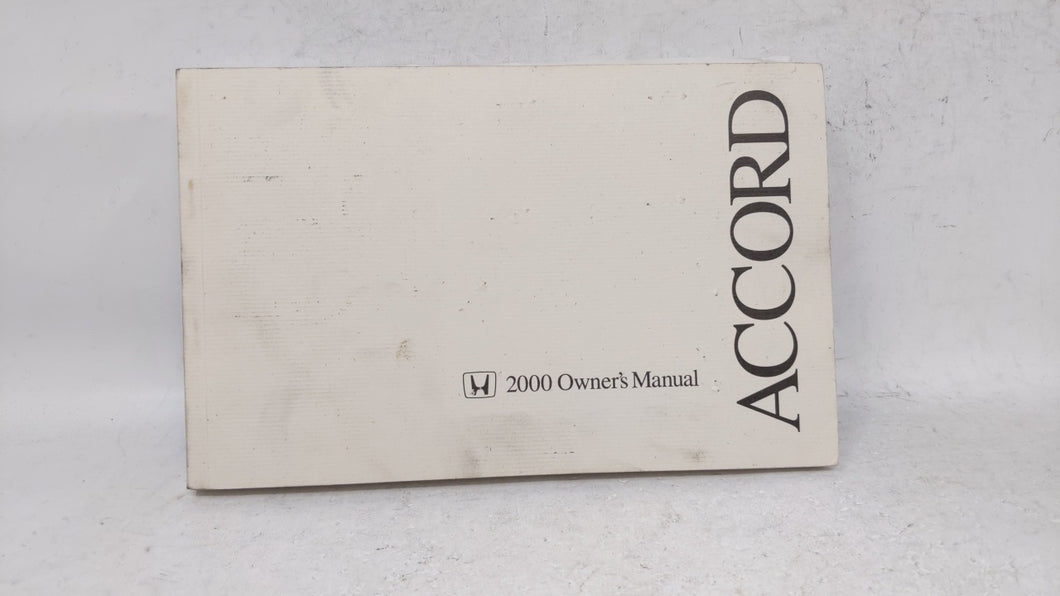 2000 Honda Accord Owners Manual Book Guide OEM Used Auto Parts - Oemusedautoparts1.com