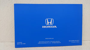 2017 Honda Clarity Owners Manual Book Guide OEM Used Auto Parts - Oemusedautoparts1.com