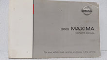 2005 Nissan Maxima Owners Manual Book Guide OEM Used Auto Parts - Oemusedautoparts1.com