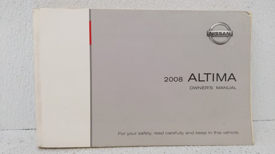 2008 Nissan Altima Owners Manual Book Guide OEM Used Auto Parts - Oemusedautoparts1.com