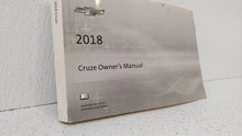 2018 Chevrolet Cruze Owners Manual Book Guide OEM Used Auto Parts - Oemusedautoparts1.com