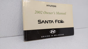 2002 Hyundai Santa Fe Owners Manual Book Guide OEM Used Auto Parts - Oemusedautoparts1.com