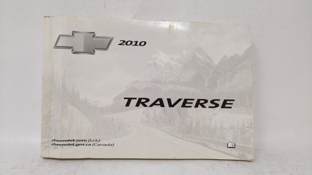 2010 Chevrolet Traverse Owners Manual Book Guide OEM Used Auto Parts - Oemusedautoparts1.com