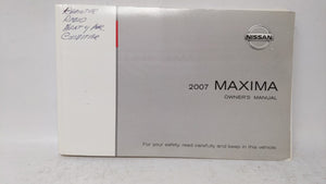 2007 Nissan Maxima Owners Manual Book Guide OEM Used Auto Parts - Oemusedautoparts1.com