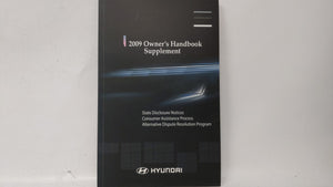 2009 Hyundai Sonata Owners Manual Book Guide OEM Used Auto Parts - Oemusedautoparts1.com