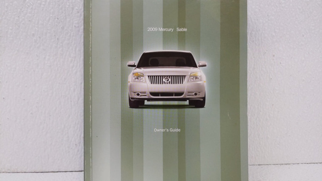 2009 Mercury Sable Owners Manual Book Guide OEM Used Auto Parts - Oemusedautoparts1.com