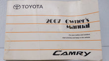 2007 Toyota Camry Owners Manual Book Guide OEM Used Auto Parts - Oemusedautoparts1.com