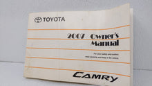 2007 Toyota Camry Owners Manual Book Guide OEM Used Auto Parts - Oemusedautoparts1.com