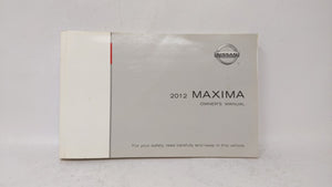 2012 Nissan Maxima Owners Manual Book Guide OEM Used Auto Parts - Oemusedautoparts1.com
