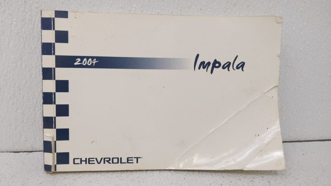 2004 Chevrolet Impala Owners Manual Book Guide OEM Used Auto Parts - Oemusedautoparts1.com