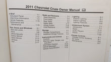 2011 Chevrolet Cruze Owners Manual Book Guide OEM Used Auto Parts - Oemusedautoparts1.com