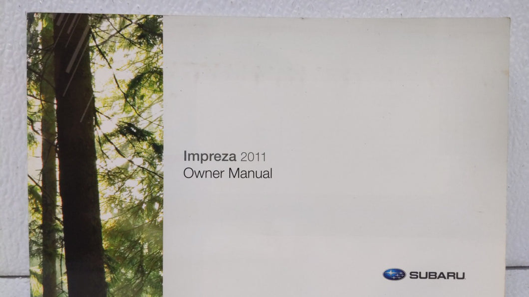 2011 Subaru Impreza Owners Manual Book Guide OEM Used Auto Parts - Oemusedautoparts1.com