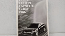 2007 Ford Fusion Owners Manual Book Guide OEM Used Auto Parts - Oemusedautoparts1.com