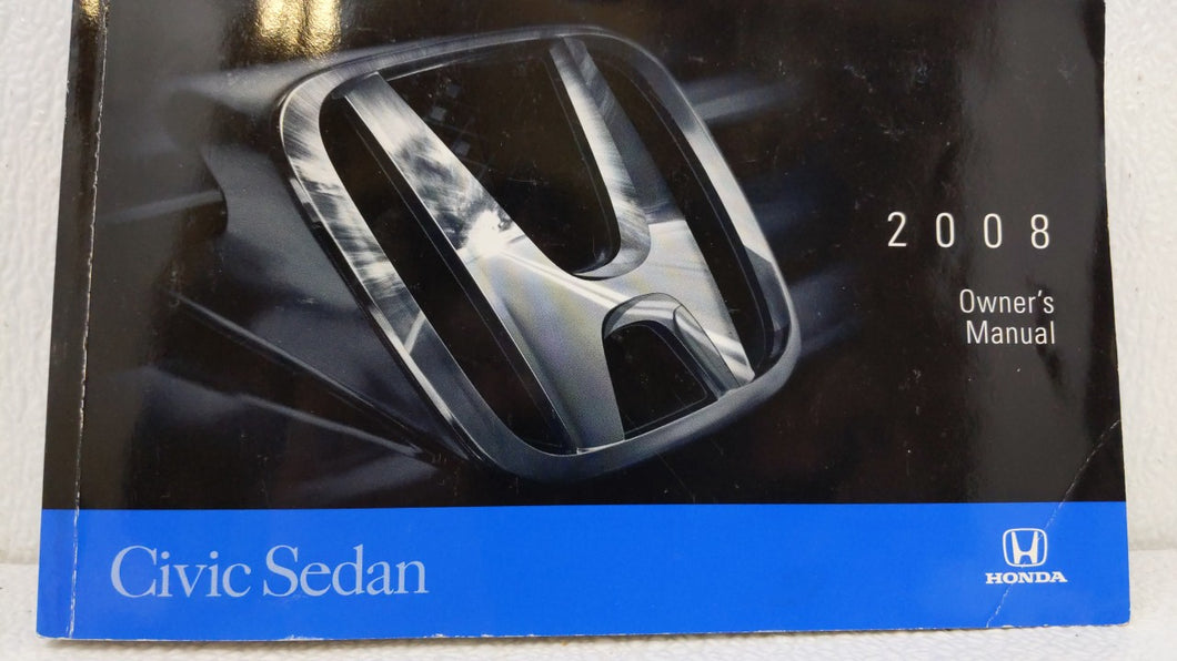 2008 Honda Civic Del Sol Owners Manual Book Guide OEM Used Auto Parts - Oemusedautoparts1.com