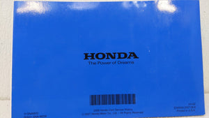 2008 Honda Civic Del Sol Owners Manual Book Guide OEM Used Auto Parts - Oemusedautoparts1.com