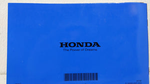 2008 Honda Civic Del Sol Owners Manual Book Guide OEM Used Auto Parts - Oemusedautoparts1.com