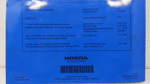 2008 Honda Civic Del Sol Owners Manual Book Guide OEM Used Auto Parts - Oemusedautoparts1.com