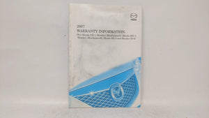 2007 Mazda 3 Owners Manual Book Guide OEM Used Auto Parts - Oemusedautoparts1.com