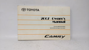 2007 Toyota Camry Owners Manual Book Guide OEM Used Auto Parts - Oemusedautoparts1.com