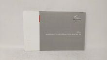 2014 Nissan Versa Owners Manual Book Guide OEM Used Auto Parts - Oemusedautoparts1.com