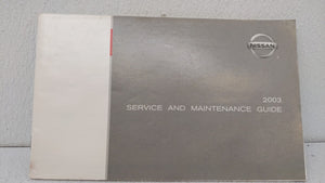 2003 Nissan Murano Owners Manual Book Guide OEM Used Auto Parts - Oemusedautoparts1.com